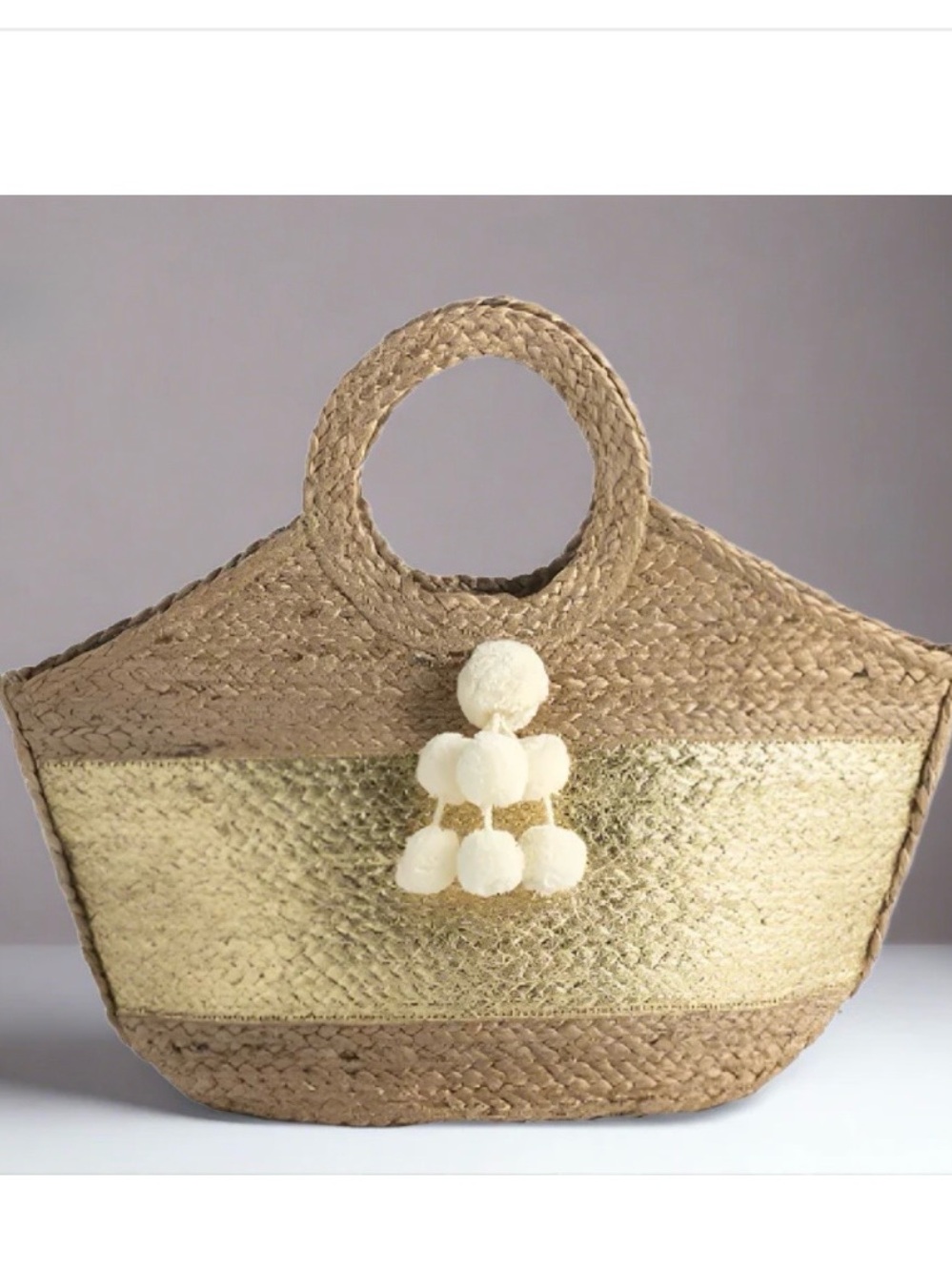 Shiraleah Melia Metallic Tote
